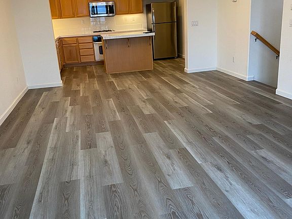 Living and dining room and kitchen