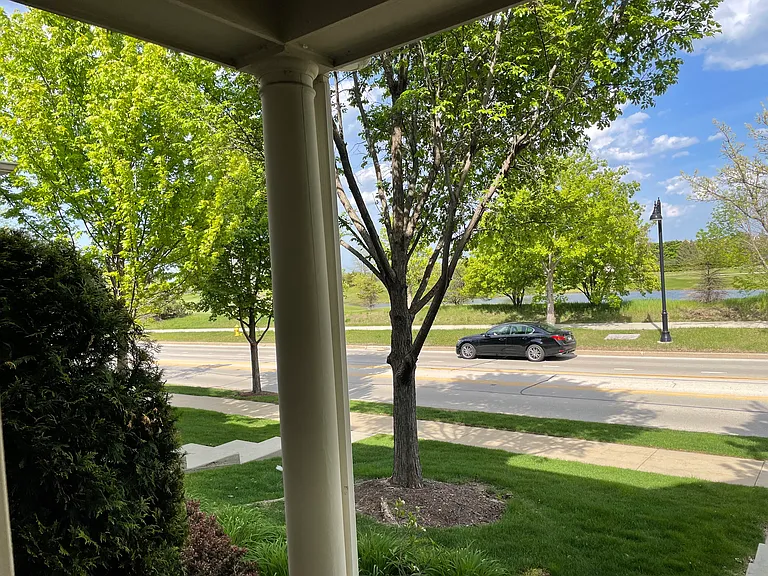 View from the front porch on Shermer and Golf Course