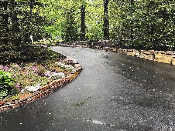 Unique pink rock walls