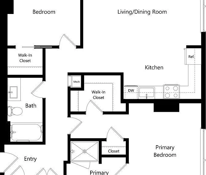 B4 floor plan The Waverly