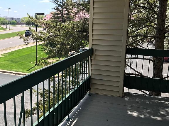 Looking out from your balcony.