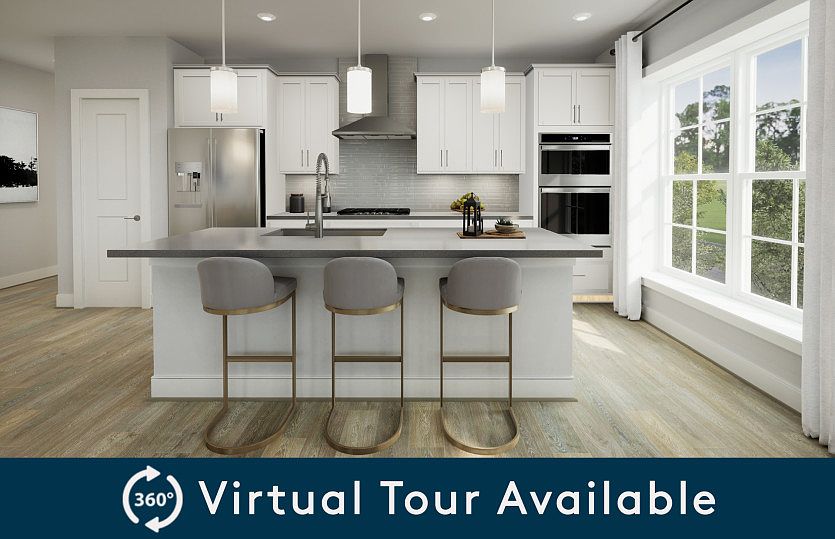 Open Floor Plan Centered Around the Kitchen