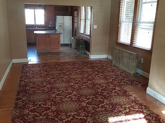 Living Room Dinning Room kitchen long view