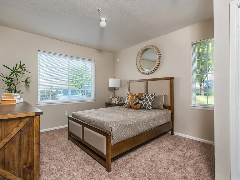 Bedroom with Large Windows