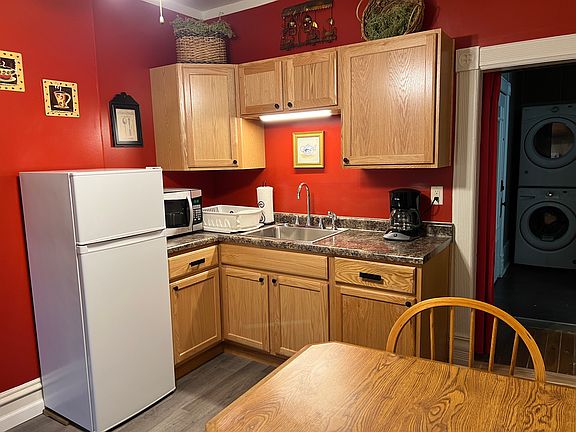 Kitchen with microwave and coffee maker