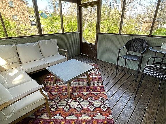 Stained Screened Porch