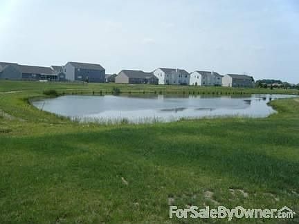 back yard view of pond