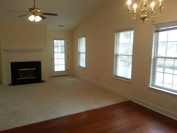 living room , fireplace 
