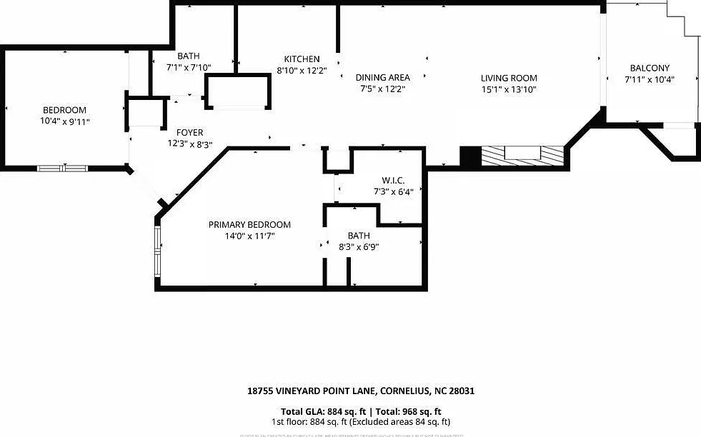 2 bed, 988 sqft, $1,900 — Photo 2