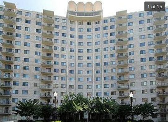 Front of University Towers