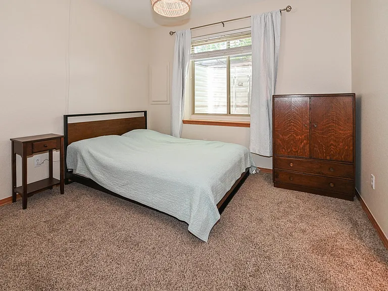 Basement bedroom with ensuite bathroom