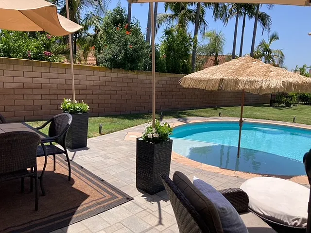 Private and quiet backyard