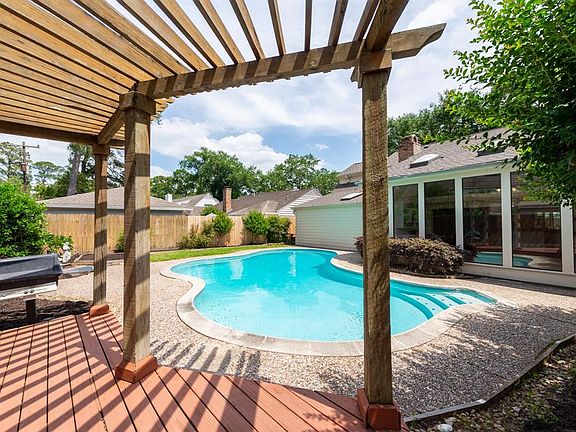 Pergola allows for grilling in the shade or just relaxing and enjoying the peace and quiet.