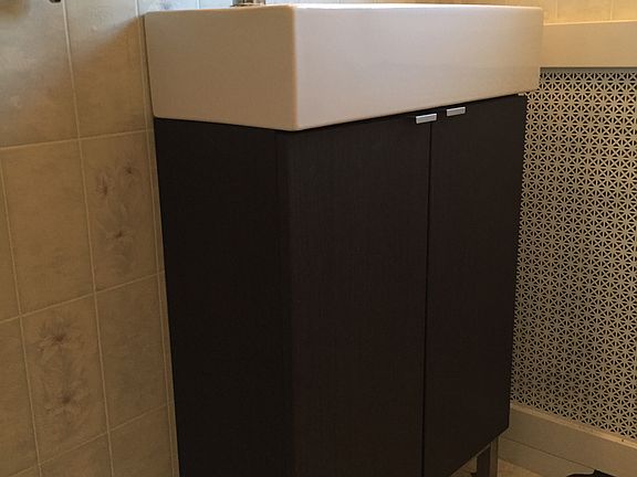 New fixtures in bathroom