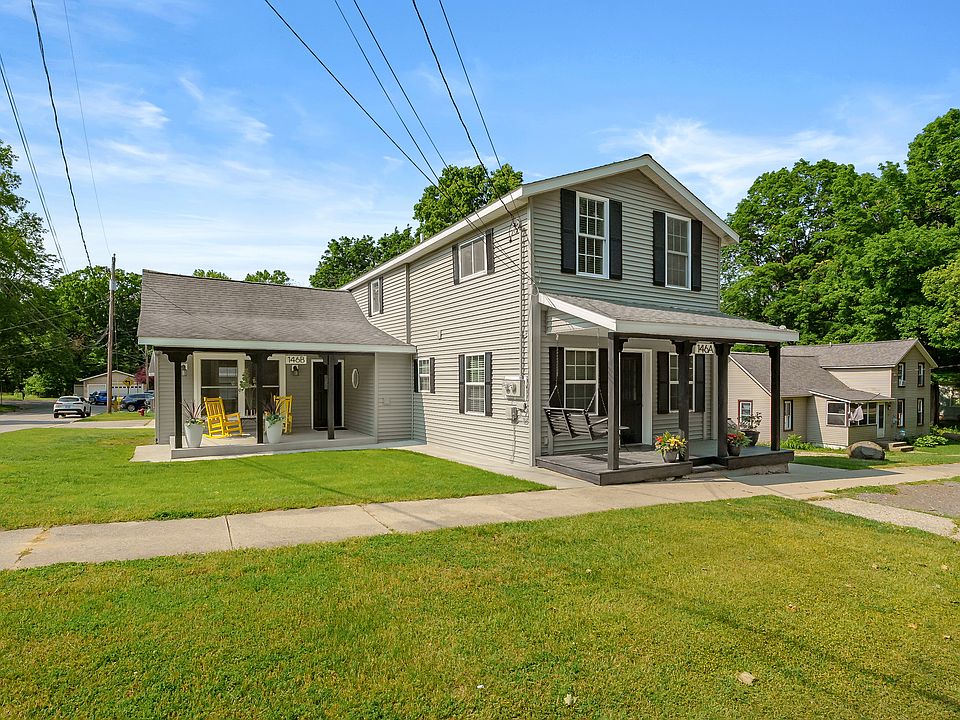 View of duplex and neighboring apartment