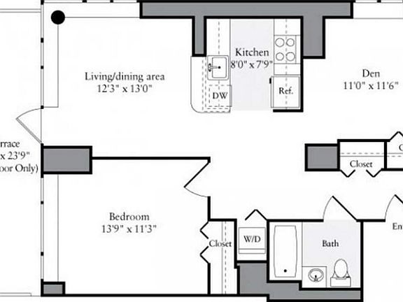 2nd image of 477 W 57th St #14N
