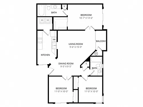 Floor plan D1