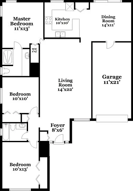 3 bed, 2.0 bath, 1449 sqft, $3,440 — Photo 2