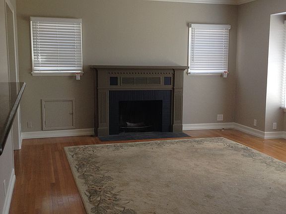 Living room with fireplace