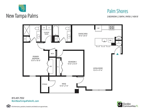 Floor plan $1.64/sq.ft. - Palm Shores
