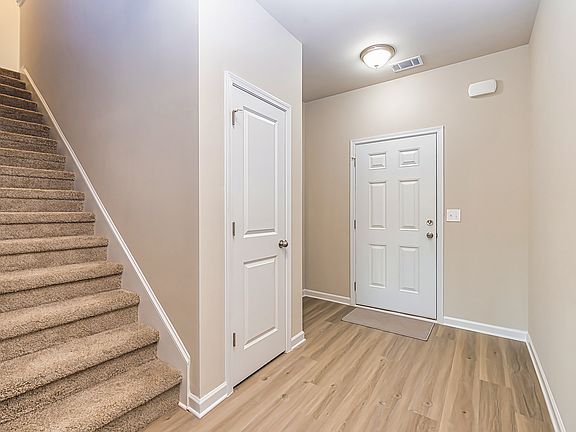 Foyer and Stairs without staging.