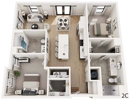 Floor plan 2C