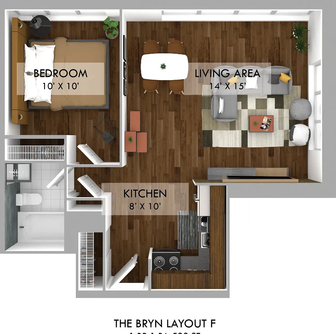 1 bed, 1.0 bath, 500 sqft, $2,248 — Photo 1