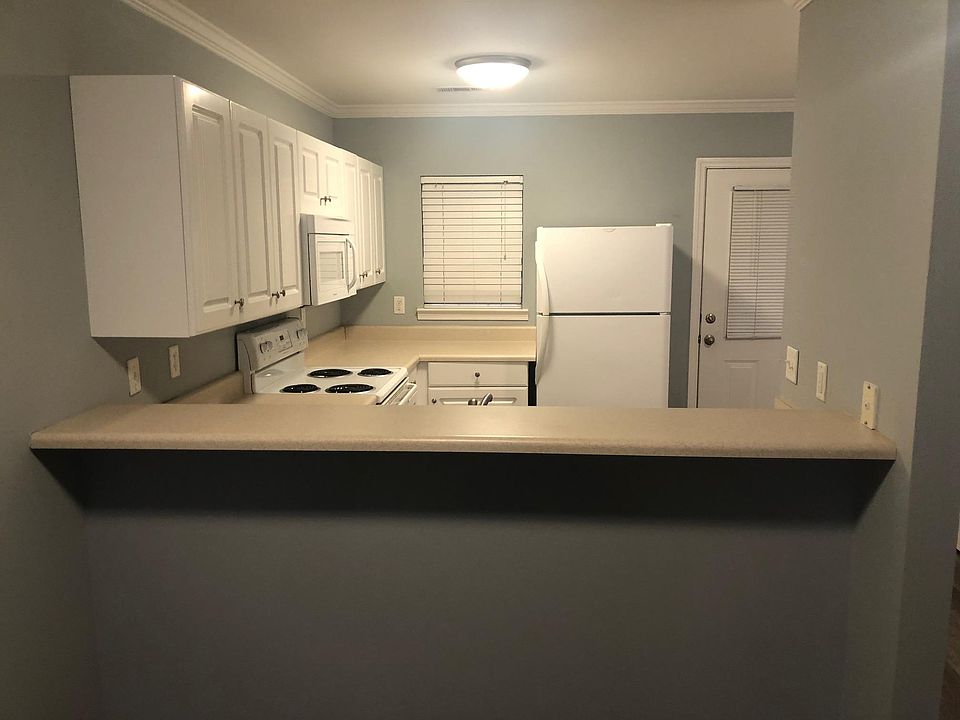 The kitchen with bar area.