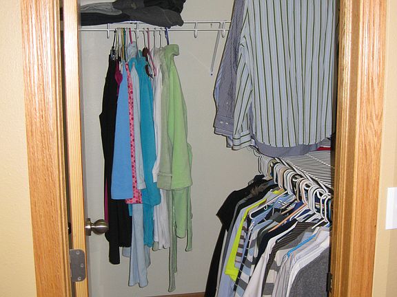Master walk-in closet