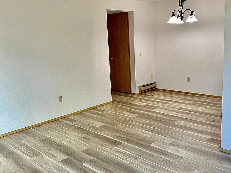 Living room and dining room.