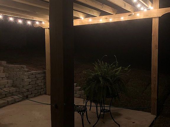 Patio with pergola & firepit