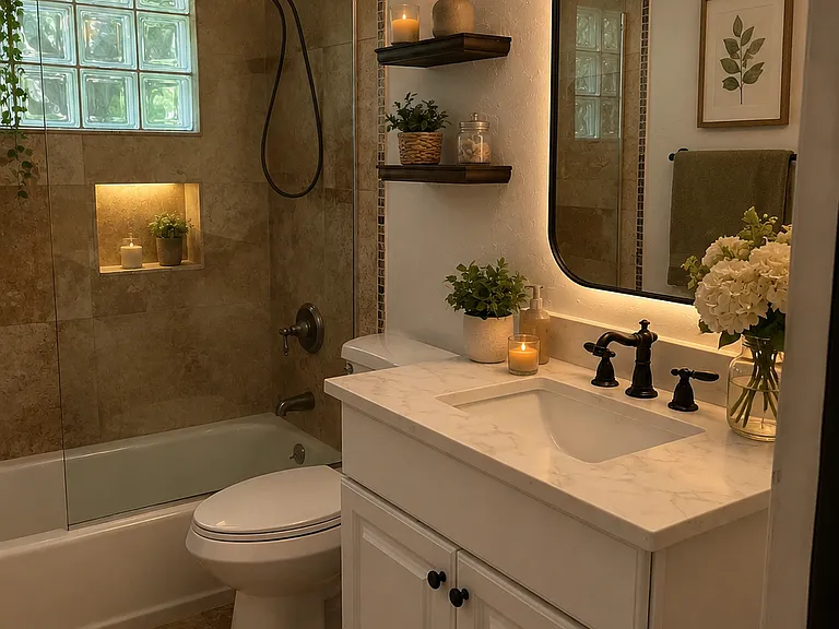 Staging bathroom