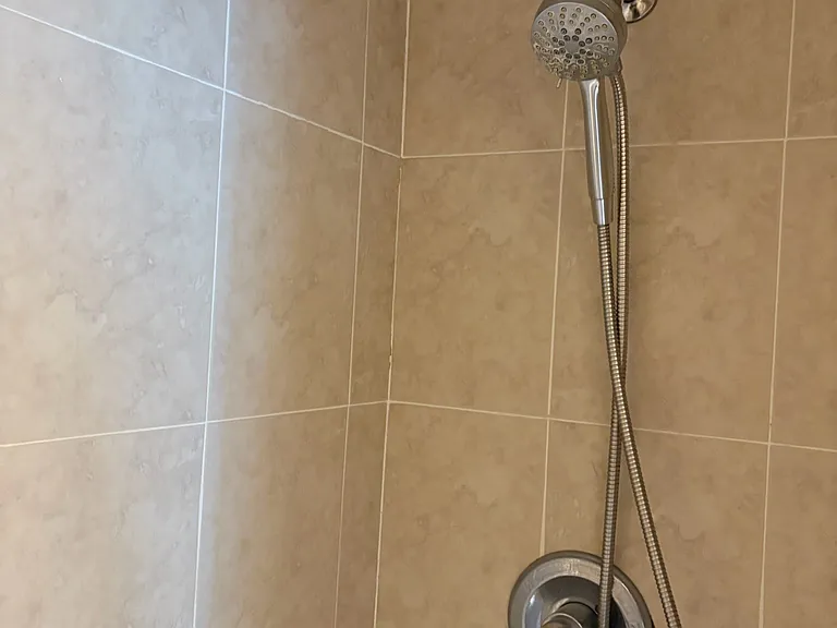 Walk-in shower in second bathroom