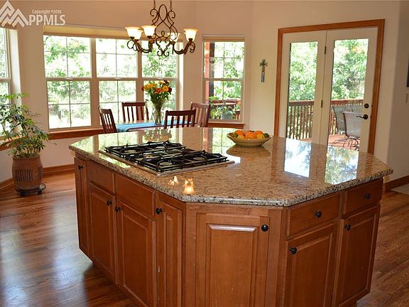 Chef's Delight kitchen w/generous slab granite island & gas cook top - lots of c