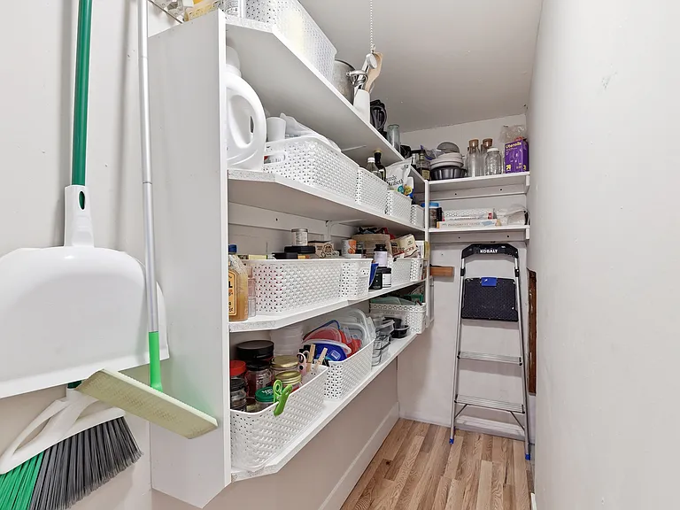 pantry storage + crawl space access