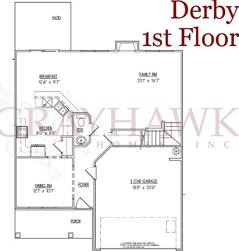 1st Floor layout