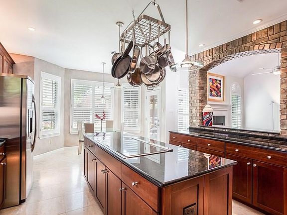 Great views into the backyard and family room.