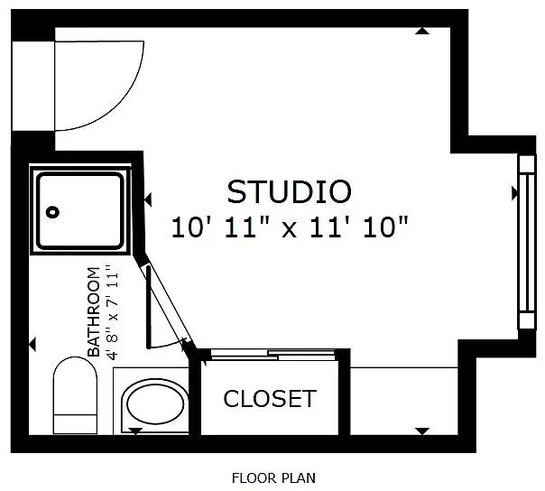 Floor plan Standard Studio