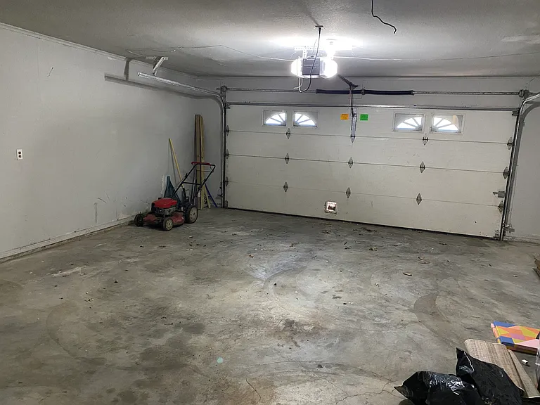 Two car garage with opener