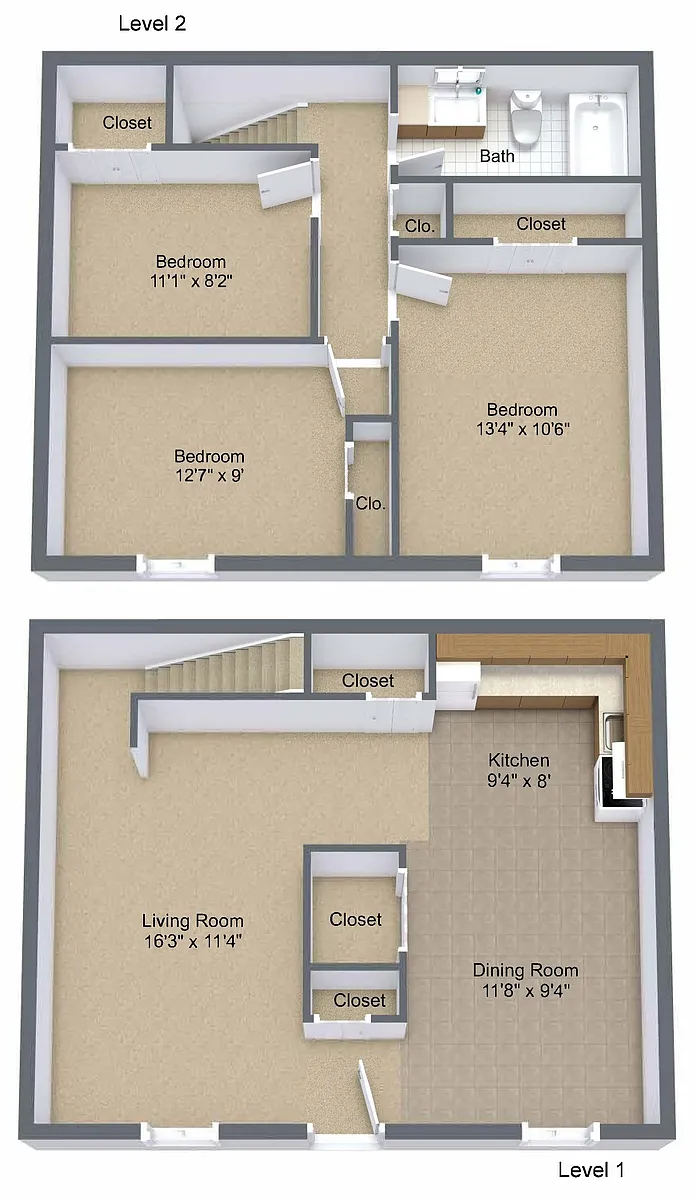 Floor plan 3 Bedroom