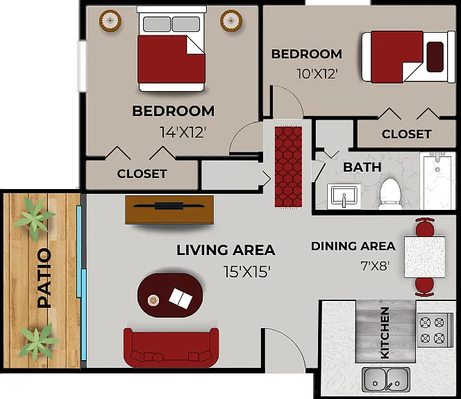 Briarwood 2x1 Floor Plan - 2D Briarwood 2x1 Floor Plan - 2D