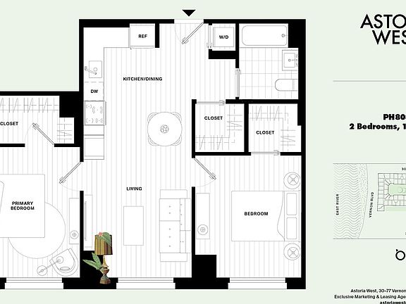 2nd image of 30-77 Vernon Blvd Penthouse 808E