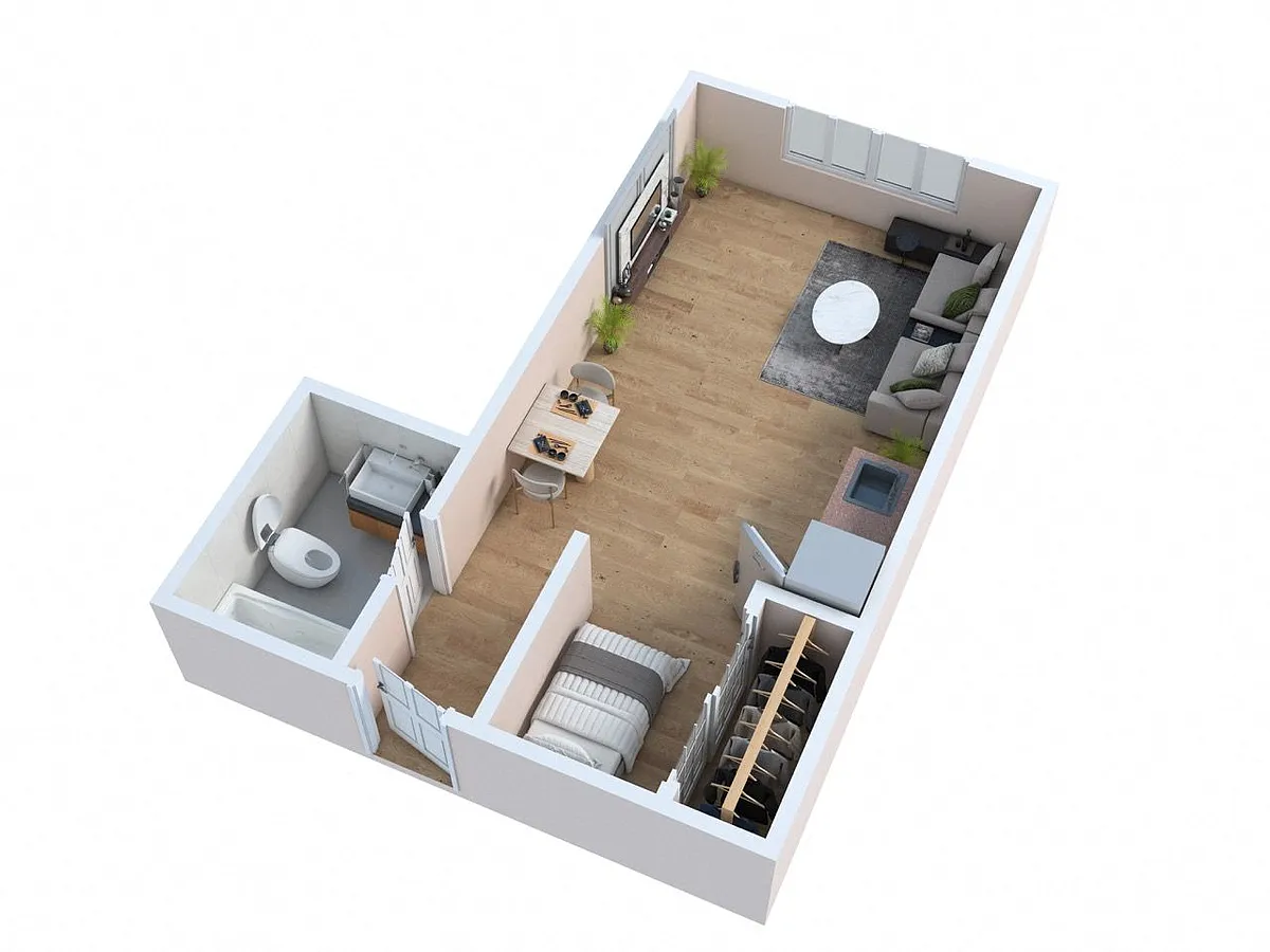 Floor plan 108th - The Courtyard