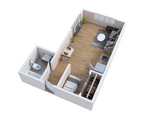 Floor plan 108th - The Courtyard