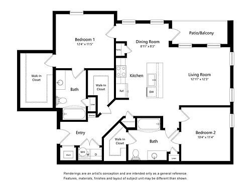 Floor plan 2BiA1