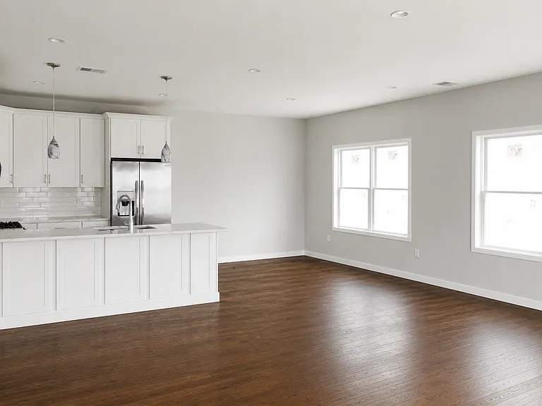 Kitchen and dining room area