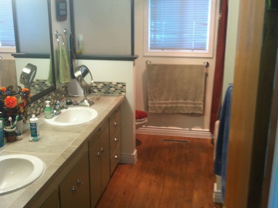 Refinished with vinyl plank 