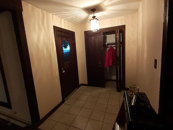 Front foyer with coat closet