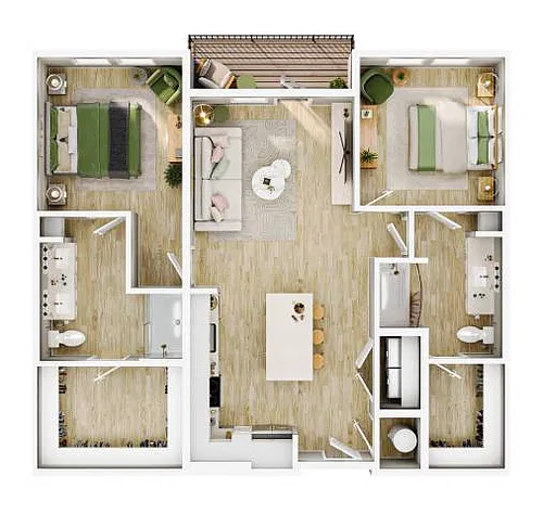 Floor plan B1C