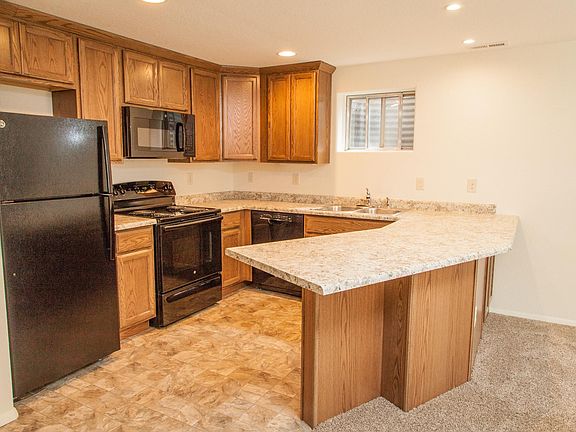 Your private kitchen with counter dining space.
